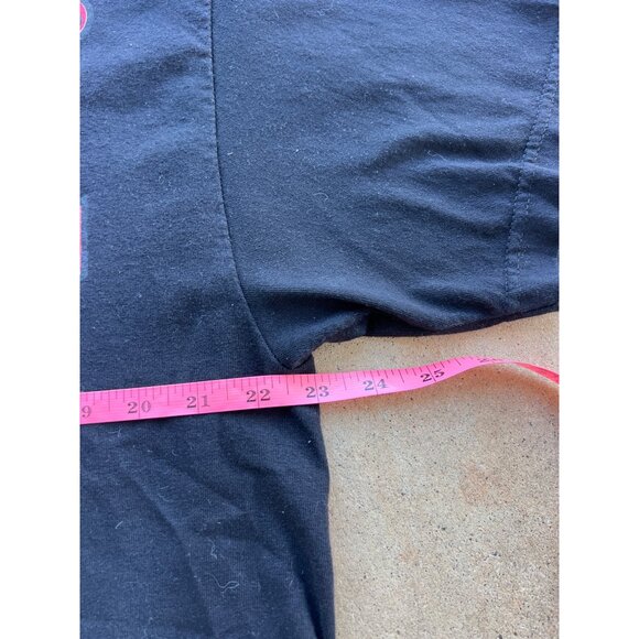 Vintage Double Sided Atlanta Braves Dirty Bird Graphic Tee Alstyle Black Mens D4 - Picture 3 of 5